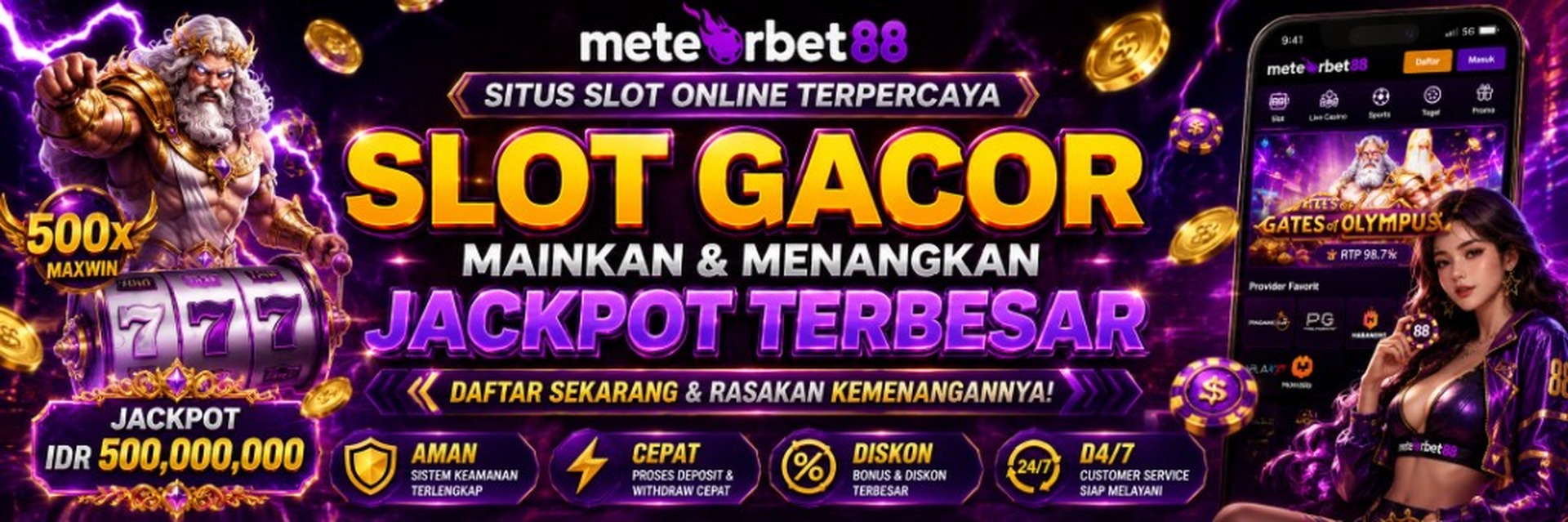 METEORBET88 Slot Gacor Jackpot Terbesar
